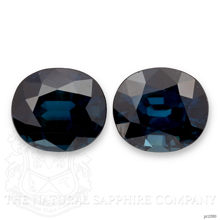 6.71 Ct.Tw. Greenish Blue Sapphire Pair from Australia