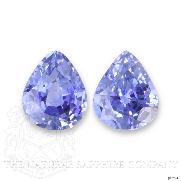 2.29 Ct.Tw. Blue Sapphire Pair from Ceylon (Sri Lanka)
