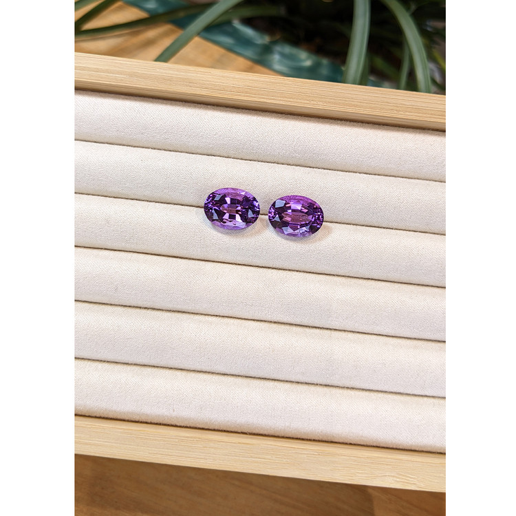 16.59 Ct.Tw. Amethyst Pair from Brazil