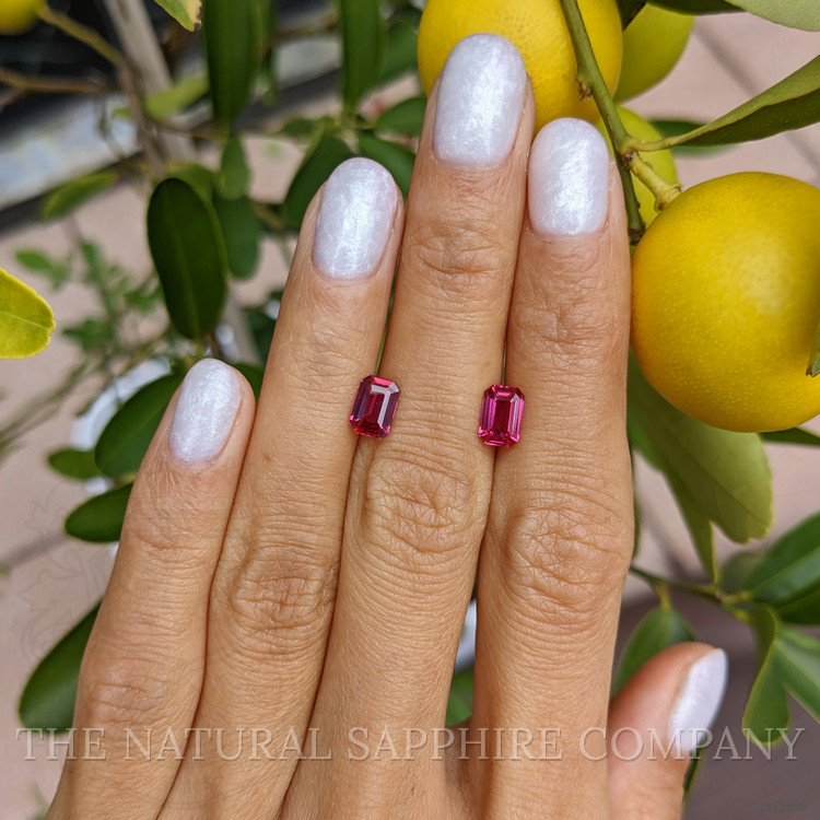 2.08 Ct.Tw. Ruby Pair from Mozambique