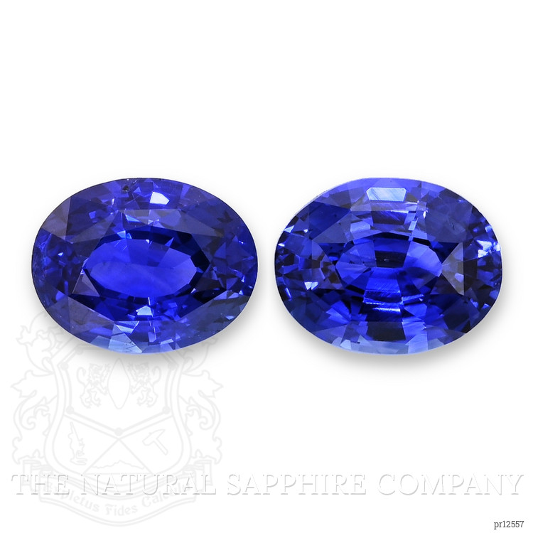 3.05 Ct.Tw. Blue Sapphire Pair from Ceylon (Sri Lanka)
