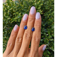 3.05&nbsp;Ct.Tw.Total Carat Weight Blue Sapphire Pair from Ceylon (Sri Lanka) Life Style
