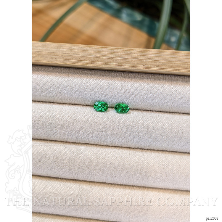 0.92 Ct.Tw. Emerald Pair from Afghanistan
