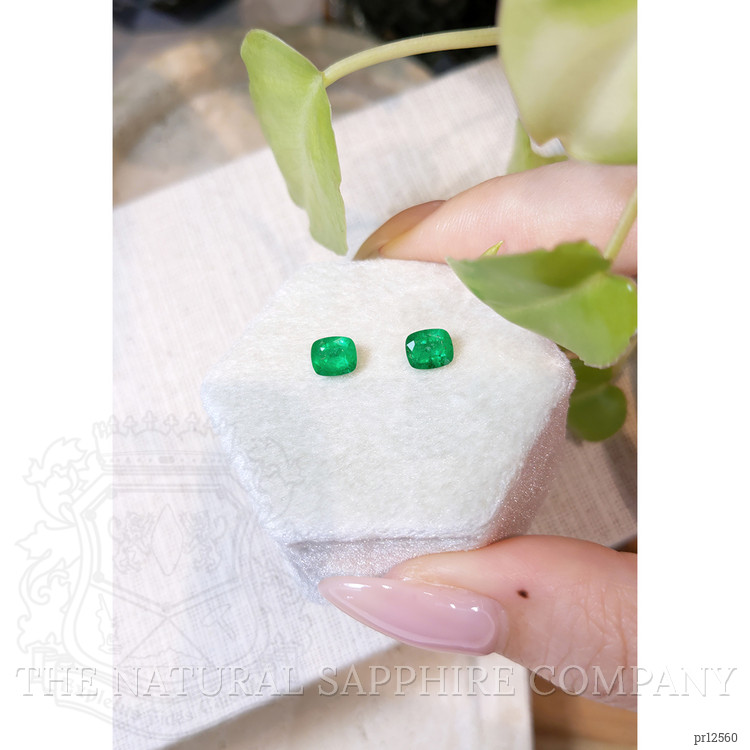 1.20 Ct.Tw. Emerald Pair from Afghanistan