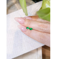 0.62&nbsp;Ct.Tw.Total Carat Weight Emerald Pair from Colombia Life Style