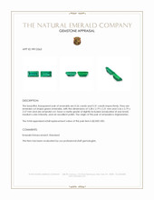 0.57 Ct.Tw.Total Carat Weight Emerald Pair from Afghanistan Appraisal