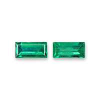 0.57 Ct.Tw.Total Carat Weight Emerald Pair from Afghanistan Video