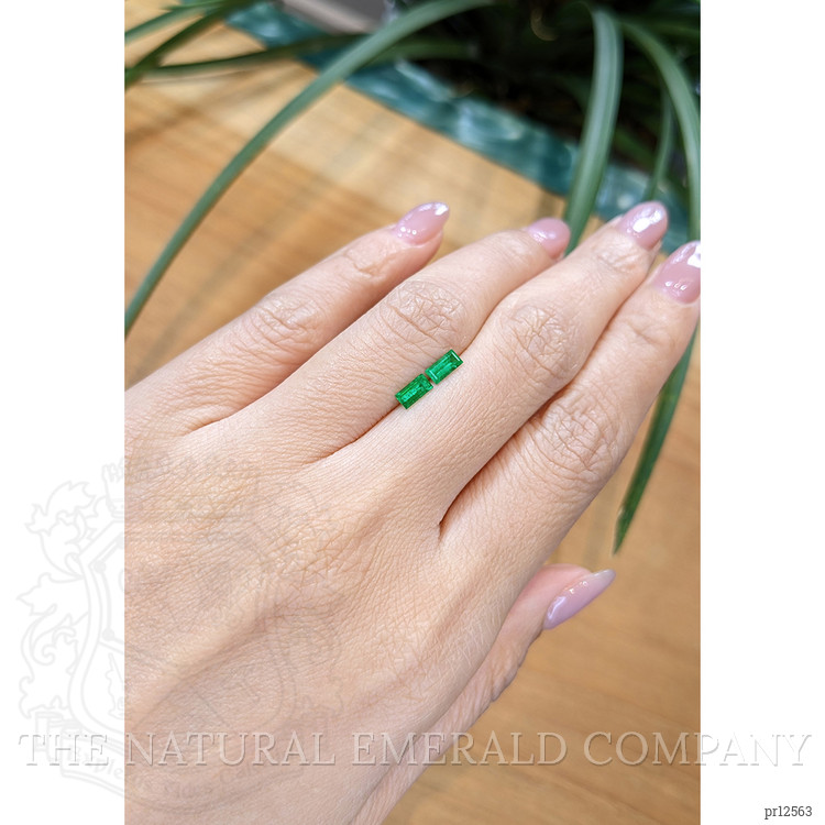 0.57 Ct.Tw. Emerald Pair from Afghanistan