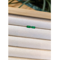 0.57 Ct.Tw.Total Carat Weight Emerald Pair from Afghanistan Life Style