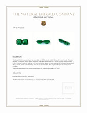 5.71 Ct.Tw.Total Carat Weight Emerald Pair from Zambia Appraisal