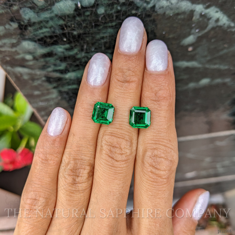 5.71 Ct.Tw. Emerald Pair from Zambia