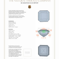 5.71&nbsp;Ct.Tw.Total Carat Weight Emerald Pair from Zambia 3 D Scan Report