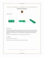 4.18 Ct.Tw.Total Carat Weight Emerald Pair from Zambia Appraisal
