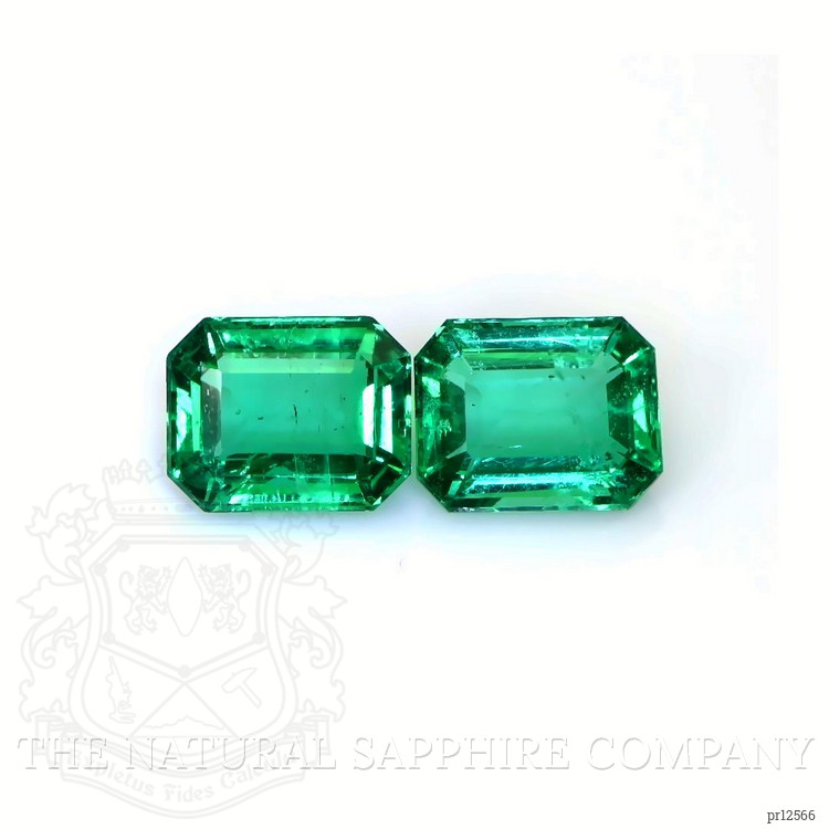 4.18 Ct.Tw. Emerald Pair from Zambia