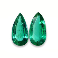 4.65 Ct.Tw.Total Carat Weight Emerald Pair from Zambia Video