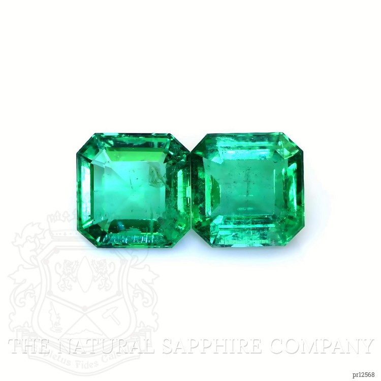 9.47 Ct.Tw. Emerald Pair from Zambia