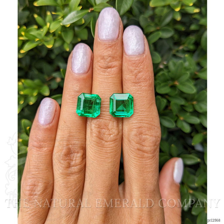 9.47 Ct.Tw. Emerald Pair from Zambia