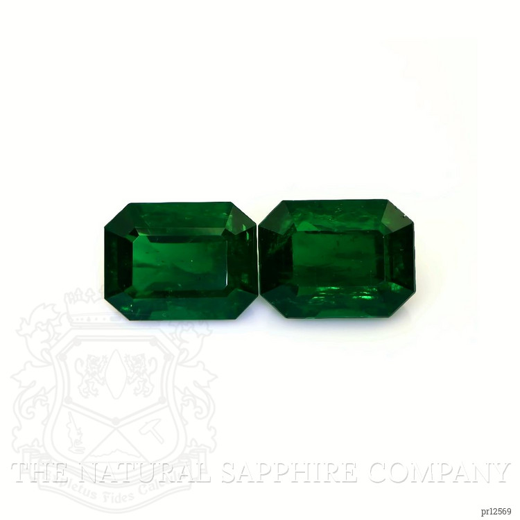 8.86 Ct.Tw. Emerald Pair from Zambia