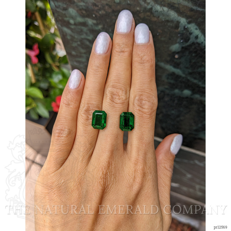 8.86 Ct.Tw. Emerald Pair from Zambia