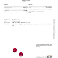 2.78&nbsp;Ct.Tw.Total Carat Weight Ruby Pair from Mozambique Scan Report