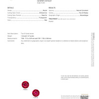 2.83 Ct.Tw.Total Carat Weight Ruby Pair from Mozambique Scan Report
