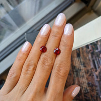 2.83&nbsp;Ct.Tw.Total Carat Weight Ruby Pair from Mozambique Life Style