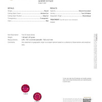 3.29&nbsp;Ct.Tw.Total Carat Weight Ruby Pair from Mozambique Scan Report