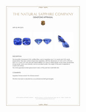 4.64 Ct.Tw.Total Carat Weight Blue Sapphire Pair from Ceylon (Sri Lanka) Appraisal