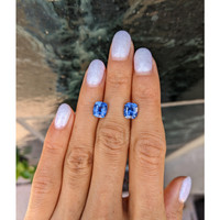 4.64&nbsp;Ct.Tw.Total Carat Weight Blue Sapphire Pair from Ceylon (Sri Lanka) Life Style