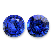 1.36&nbsp;Ct.Tw.Total Carat Weight Blue Sapphire Pair from Ceylon (Sri Lanka) Video