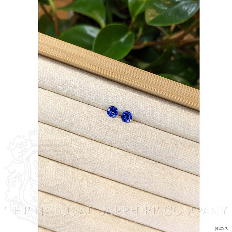 1.36 Ct.Tw. Blue Sapphire Pair from Ceylon (Sri Lanka)