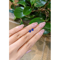 1.36&nbsp;Ct.Tw.Total Carat Weight Blue Sapphire Pair from Ceylon (Sri Lanka) Life Style
