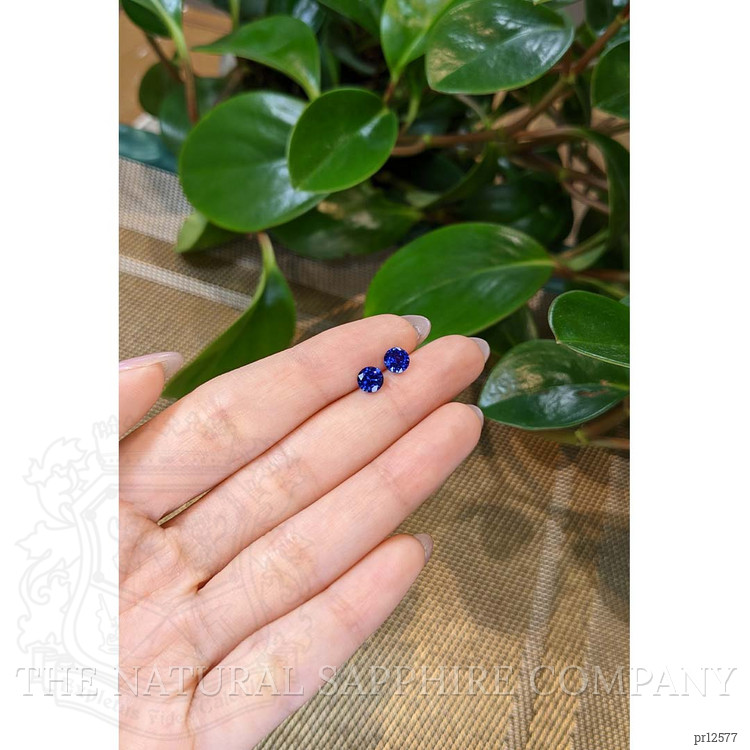 1.47 Ct.Tw. Blue Sapphire Pair from Ceylon (Sri Lanka)
