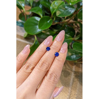1.47&nbsp;Ct.Tw.Total Carat Weight Blue Sapphire Pair from Ceylon (Sri Lanka) Life Style