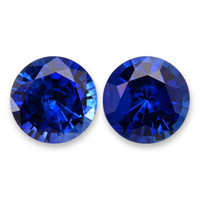 1.66&nbsp;Ct.Tw.Total Carat Weight Blue Sapphire Pair from Ceylon (Sri Lanka) Video