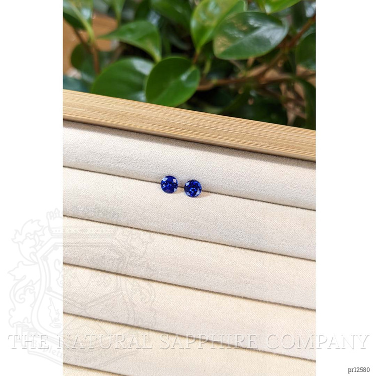1.66 Ct.Tw. Blue Sapphire Pair from Ceylon (Sri Lanka)