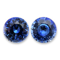 1.18&nbsp;Ct.Tw.Total Carat Weight Blue Sapphire Pair from Ceylon (Sri Lanka) Video