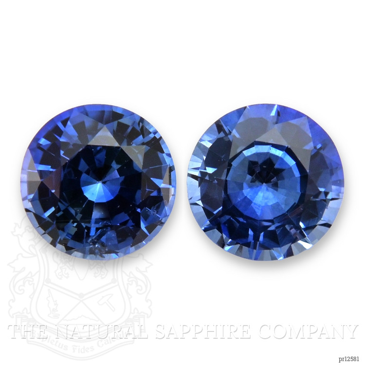 1.18 Ct.Tw. Blue Sapphire Pair from Ceylon (Sri Lanka)