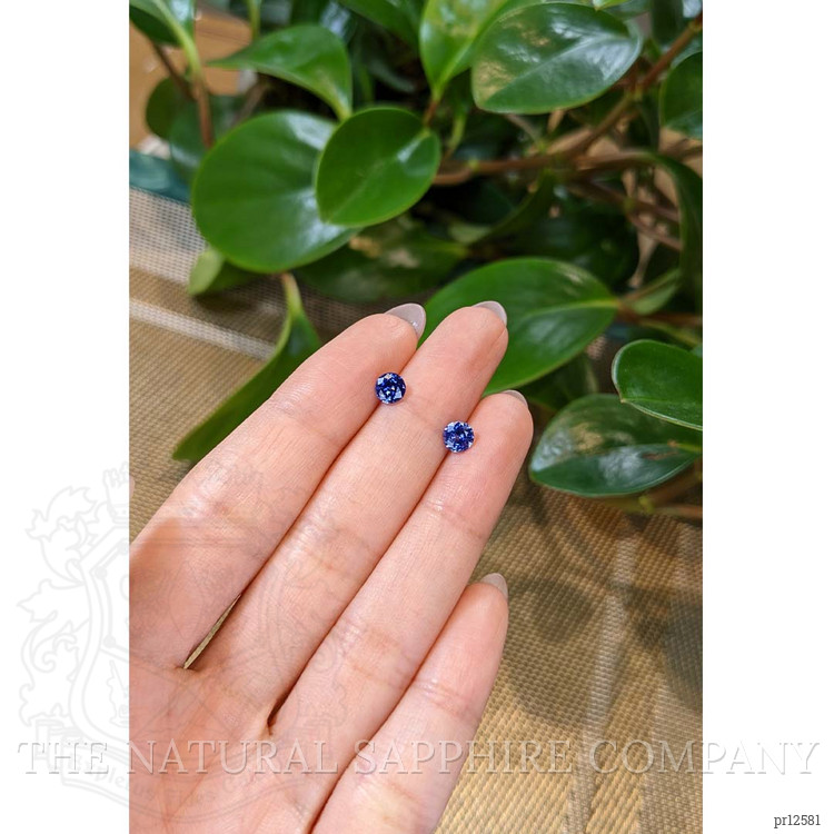 1.18 Ct.Tw. Blue Sapphire Pair from Ceylon (Sri Lanka)