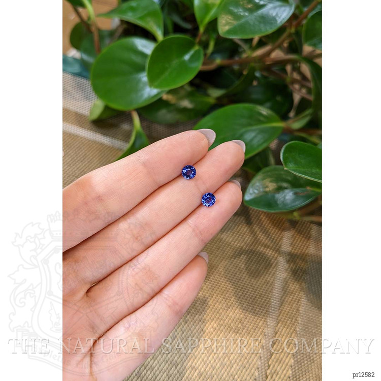 1.36 Ct.Tw. Blue Sapphire Pair from Ceylon (Sri Lanka)