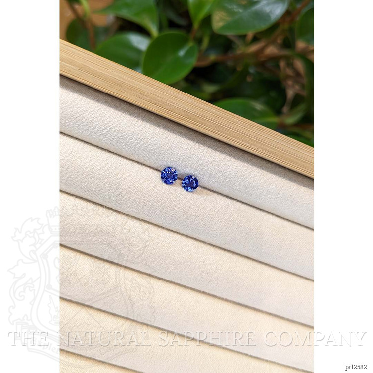 1.36 Ct.Tw. Blue Sapphire Pair from Ceylon (Sri Lanka)
