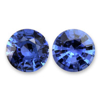 1.21&nbsp;Ct.Tw.Total Carat Weight Blue Sapphire Pair from Ceylon (Sri Lanka) Video
