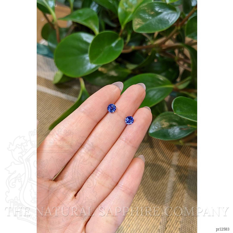 1.21 Ct.Tw. Blue Sapphire Pair from Ceylon (Sri Lanka)