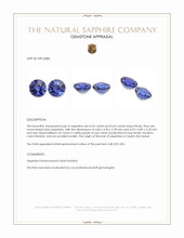 1.17&nbsp;Ct.Tw.Total Carat Weight Blue Sapphire Pair from Ceylon (Sri Lanka) Appraisal