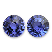 1.17&nbsp;Ct.Tw.Total Carat Weight Blue Sapphire Pair from Ceylon (Sri Lanka) Video