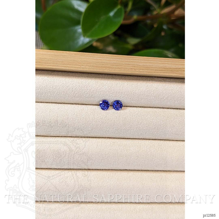 1.17 Ct.Tw. Blue Sapphire Pair from Ceylon (Sri Lanka)