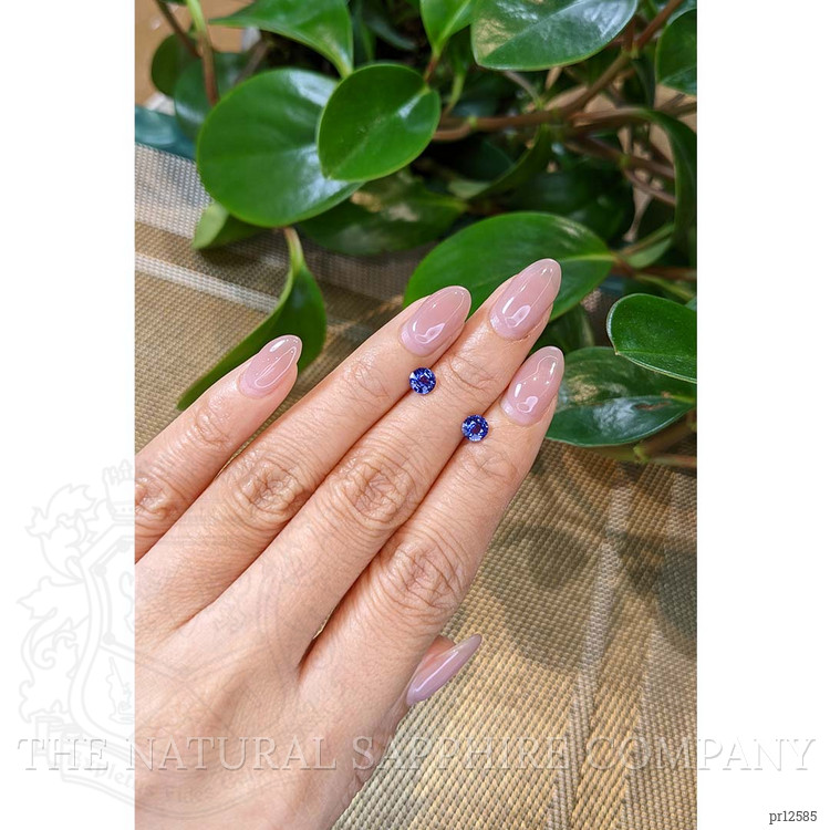 1.17 Ct.Tw. Blue Sapphire Pair from Ceylon (Sri Lanka)