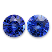 1.28&nbsp;Ct.Tw.Total Carat Weight Blue Sapphire Pair from Ceylon (Sri Lanka) Video
