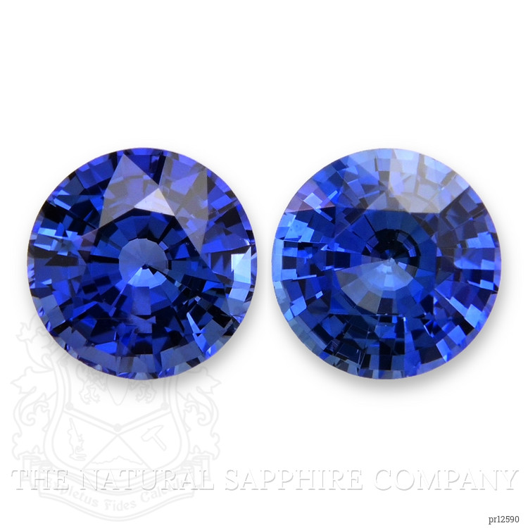 1.28 Ct.Tw. Blue Sapphire Pair from Ceylon (Sri Lanka)