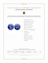 1.11 Ct.Tw.Total Carat Weight Blue Sapphire Pair from Ceylon (Sri Lanka) Scan Report